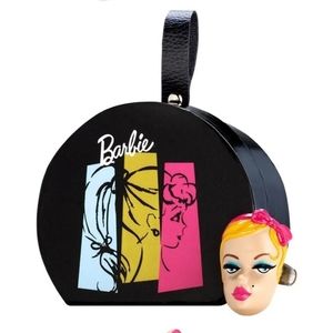 NWOT Barbie Retro Blonde Ponytail Head Ring With Box